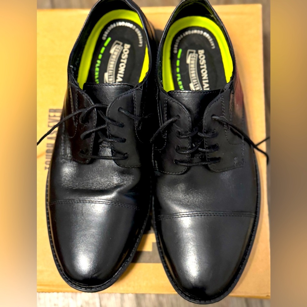 ❤️LIKE NEW LEATHER❤️BOSTONIAN COMMONWEALTH FLEXLITE MEN’S DRESS SHOES❤️SIZE 7